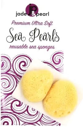 Sea Pearls-Premium Ultra Soft Reusable Sea Sponges- Medium 2-Pack image 4