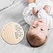 Wooden Newborn Sign, 5.9 Inch Hello World Baby Birth for Hospital, Welcome World Newborn Signs for Babies Shower Hospital Nursery Boys & Girls, White