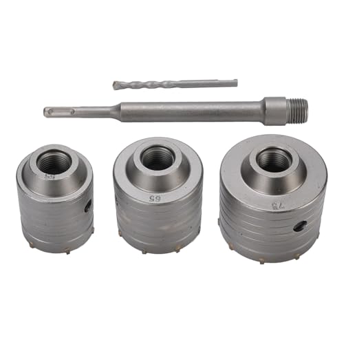 Kit de brocas para concreto 55, 65, 75 mm con estuche miniatura 4