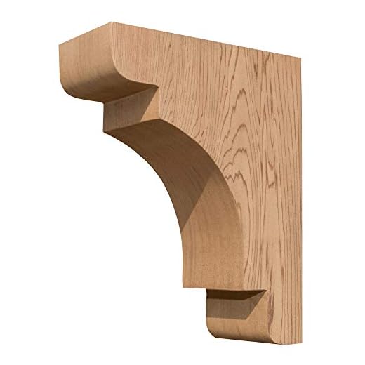 Wood Corbel Smooth Finish for Decorative Support
