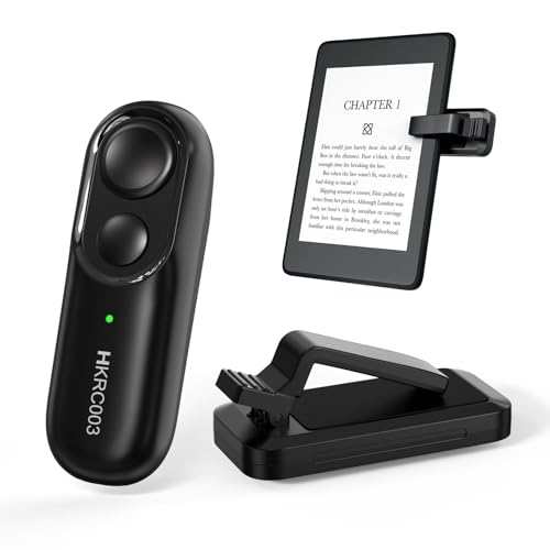 Tourne Page pour Kindle Paperwhite Oasis, Telecommande Kindle à Distance pour Liseuses, RF Kindle Page Turner pour Scribe, Remote Control Page Turner pour Téléphone Tablette pour Prendre des Photos