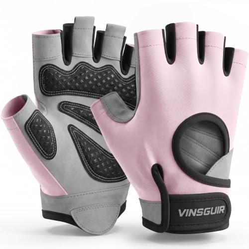 VINSGUIR Gym Gloves for Men and Women, Workout Gloves with Enhanced Grip