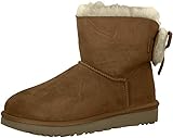 Weicher Gehcomfort UGG Damen W Classic Double Bow Mini Stiefeletten, Braun (Chestnut Che), 39 EU