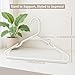 Utopia Home - Plastic Hangers 50 Pack - Space Saving Clothes Hanger - Durable and Strong Closet Organizers and Storage Makes It Ideal Stocking Stuffers or Apartment or Dorm Room Essentials (White)