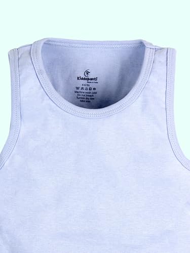 Image of KiddoPanti Boys 100% Cotton Rib Vest Pack of 3