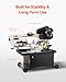 VEVOR Metal Horizontal Band Saw, 7 x 8.25 in Rectangular Cutting Capacity, 110/220V Vertical Cutting Bandsaw with 1.1 kW Motor, 0-45° Angle Adjustment, Variable Speed, for Metal, Wood, and Plastic