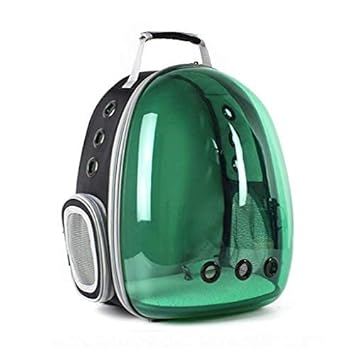 PSK PET MART Astronaut Pet Cat Dog Puppy Carrier Travel Bag Space Capsule Backpack Breathable (Green)