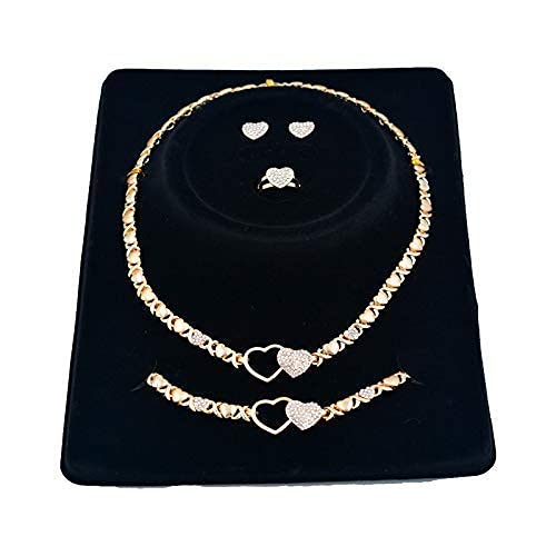 Giffor Jewelry Set 14K Gold Filled Necklaces Sets For Women Earrings With Bracelets Gifts4