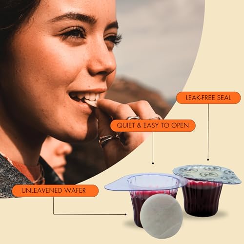 Image of Pre-filled Communion Cups and Wafer Set - Box of 100