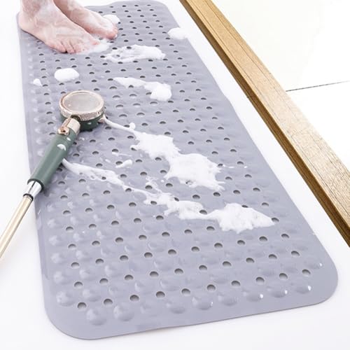 Tapis de baignoire antidérapant lavable en machine avec ventouses - 7
