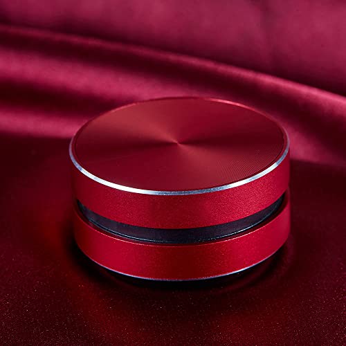 Image of iKF Wirelessly BT Mini Speaker Bone Conduction Portable Wireless 3 Watts Speaker Stereo Bass Sound Creative Portable Speaker Mini Size Music Player Built-in Mic Sound Box,Red
