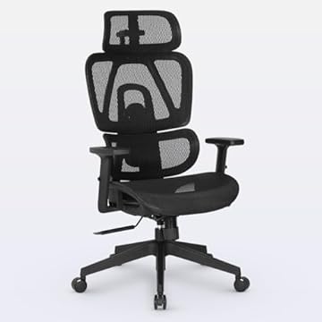 Cadeira Escritório Ergonomica DT3 Valor com revestimento Mesh Vidartex, apoio de cabeça 2D,braços 1D,ajuste na altura do encosto,suporta até 120kg e altura máx. de 1,90m