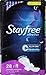 Stayfree Ultra Thin Overnight Pads with Wings, For Women, Reliable Protection and Absorbency of Feminine Moisture, Leaks and Periods, 28 Count