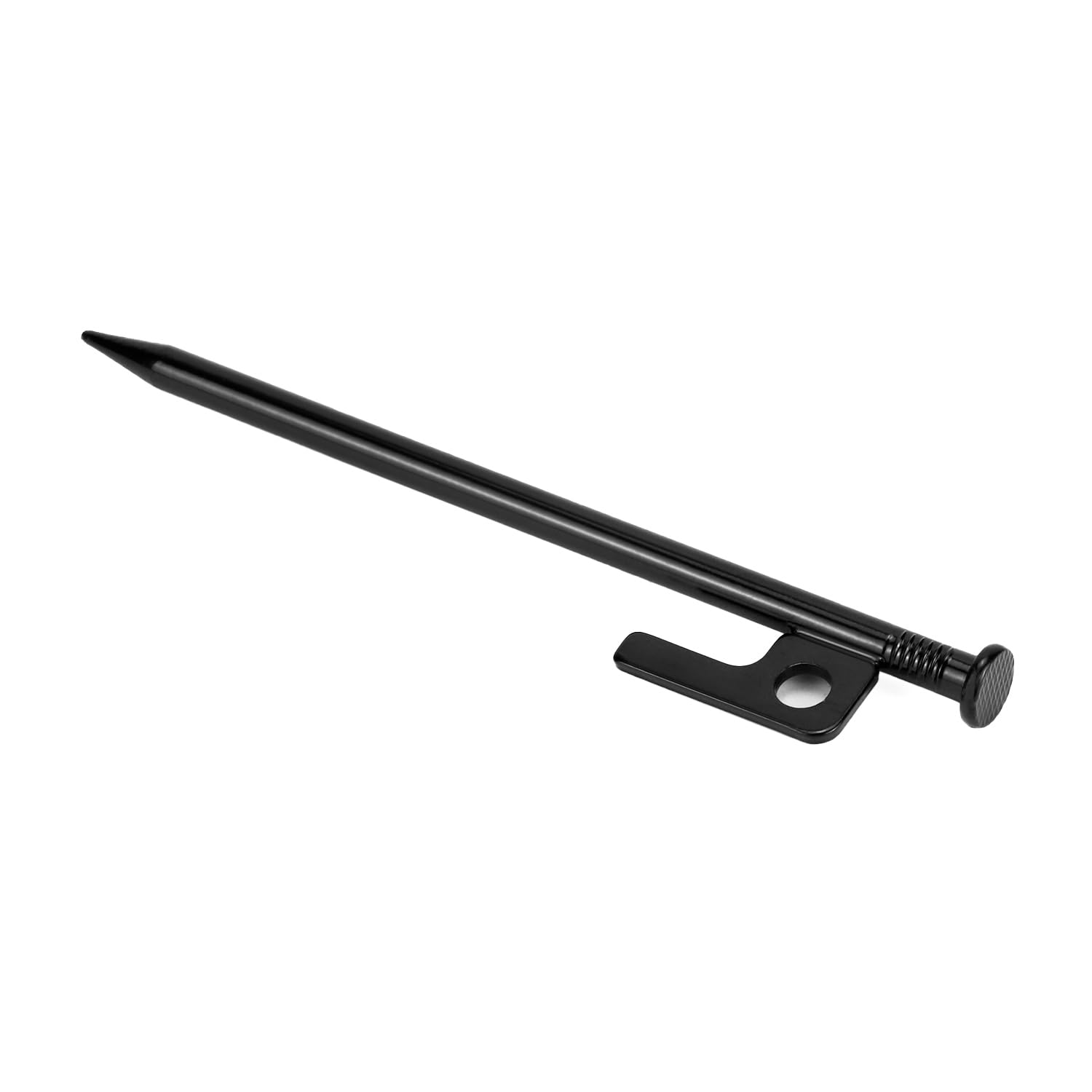 UCandy Heavy Duty Galvanized Steel Ground Stakes, 6pcs, Black, 2