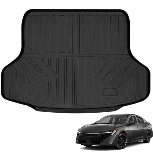 Auxko All Weather Cargo Mat Fit for Nissan Sentra 2025 2024 2023 2022 2021 2020 TPE Trunk Liner Sentra Accessory All Season Guard Odorless Anti-Slip Black