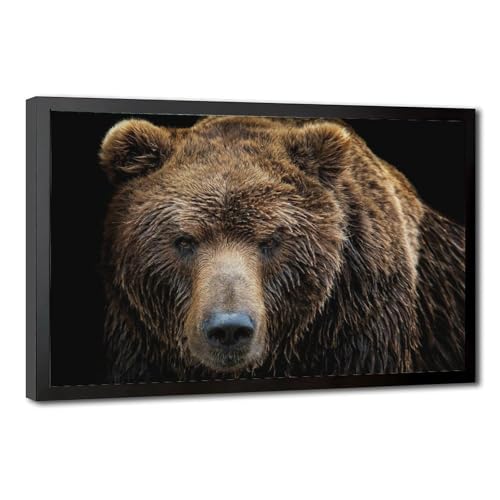 Toile ours grizzly sauvage pour sublimer votre chambre à coucher