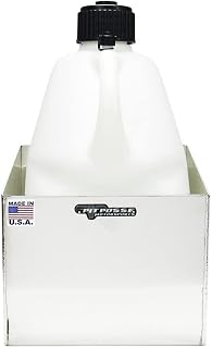 Pit Posse 429 Single Utility Fuel Jug Rack Holder Wall Hanger Aluminum Enclosed Race Trailer Shop Garage Storage Organizer Container-Made in USA
