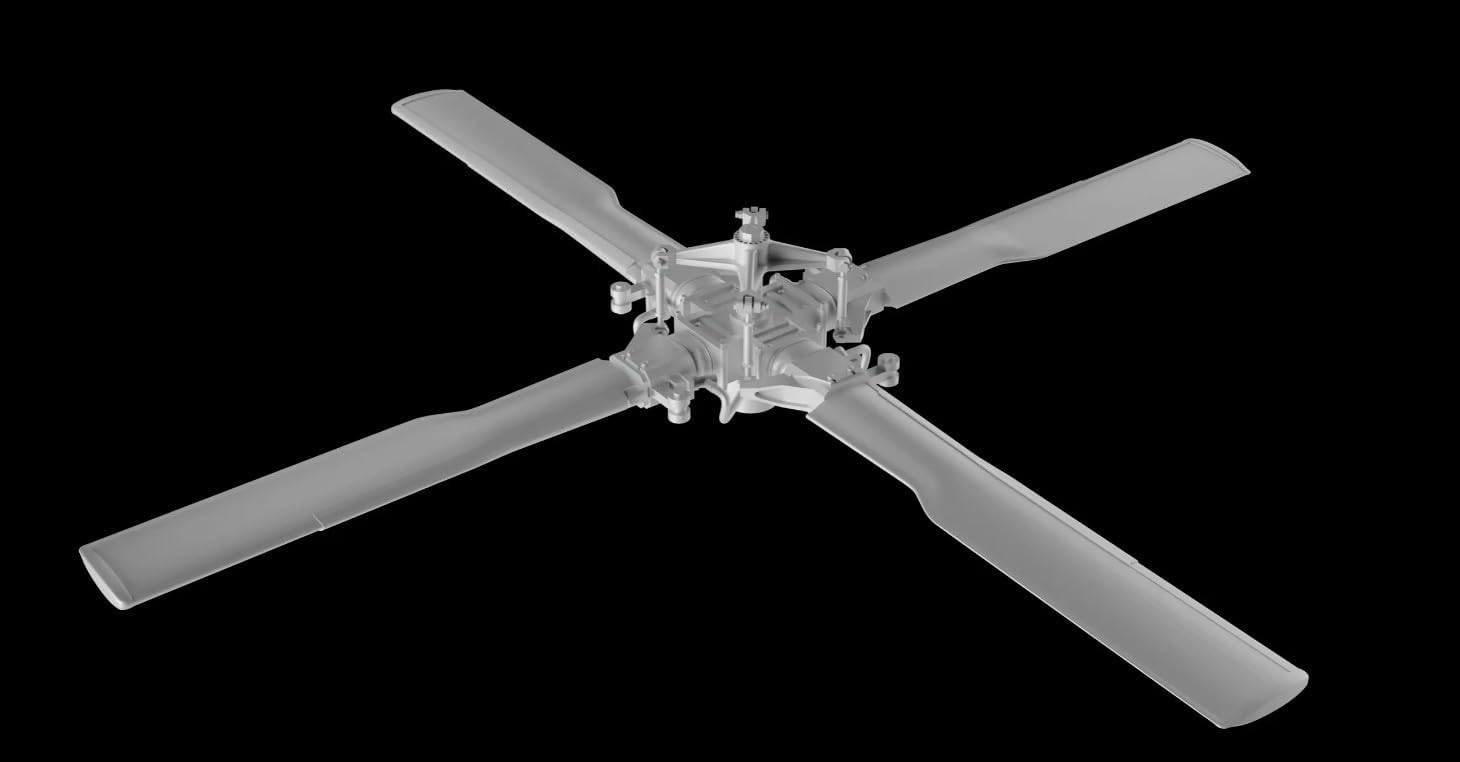METALLIC DETAILS MDR48298 1/48 MH-60, UH-60, HH-60 Tail Rotor 3D Printed Detail Set