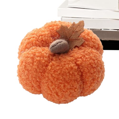 XUQEAYWD Zucca Decorativa Autunnale - Calda Zucca in Lana per Tavolo - Decorazioni Autunnali Ringraziamento per Interni Esterni Portico Giardino Finestre
