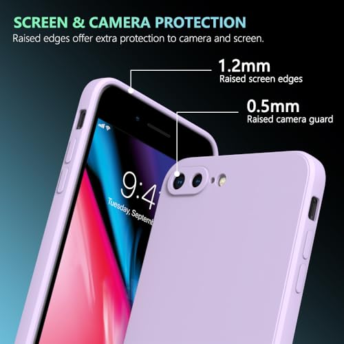 Image of for iPhone 8 Plus Case Purple, Scratch Resistant with Soft Touch, Slim Thin Phone Cover for iPhone 7 Plus 5.5 inch