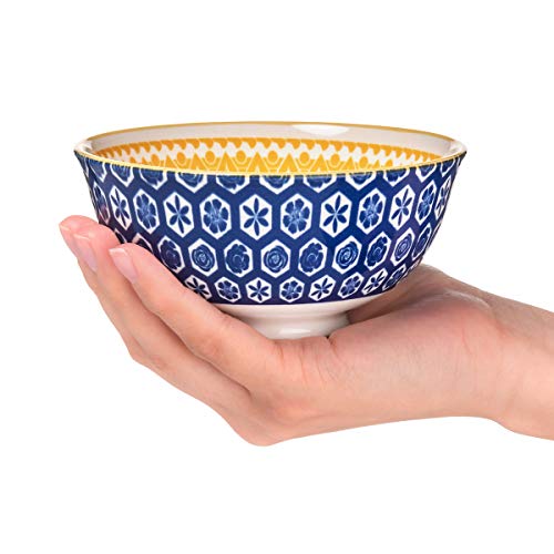 Annovero Ice Cream Bowls, Small Porcelain Serving Dish Set For Salad, Cereal, Dessert, Salsa, Side Dishes, Prep, Dipping, Rice, Sauce, Charcuterie Board, 10 Fluid Ounce Capacity, Set Of 6 Ceramic Bowl #TOP4