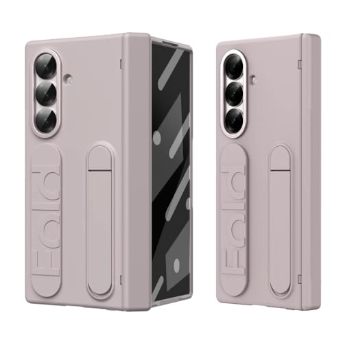 Image of Ultra Hybrid Samsung Galaxy Z Fold 7 (2025) Case with Stand & Hinge Protection | Rugged PC Cover with Wristband, Kickstand, Front Screen Protector | Fold 7 Case for Men & Women. (Titanium Gray)