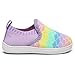 WateLves Wide Toddler Barefoot Shoes Little Boys Girls Slip On Shoes Quick Dry Lightweight Breathable Walking Shoes(Purple Fish Scales,26)