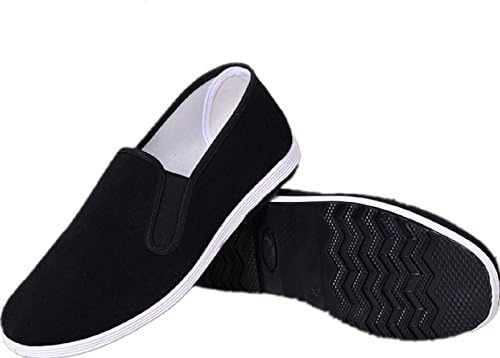 Vechtsportschoenen, Sport Boksen Karate Kung Fu Taichi-schoenen Lichtgewicht Schoenen Taekwondo-sneaker Vrouwen Mannen Volwassene voor Kinderen,Black-46EU