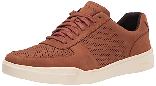 Cole Haan Men's Grand Crosscourt Modern Perforated Sneaker, British Tan, 10 Wide