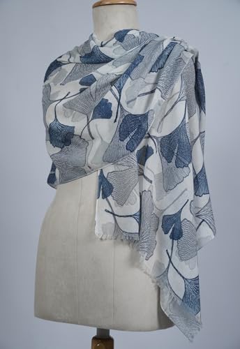 Image of VIC Cotton Modal Digital Print Scarf for Women | Digital Print Designer Stole | Soft Lightweight Luxury Wrap | Premium Cotton Modal Blend | 55 x 170 cm | VIC-SM-DP5517