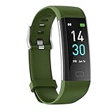 Septoui Fitness Armband Tracker mit Pulsmesser Blutdruck Fitnessuhr Wasserdicht IP68, 16 Sportmodi Schrittzähler Kalorienzähler Pulsuhr Aktivitätstracker Damen Herren Kinder Smartwatch iOS Android