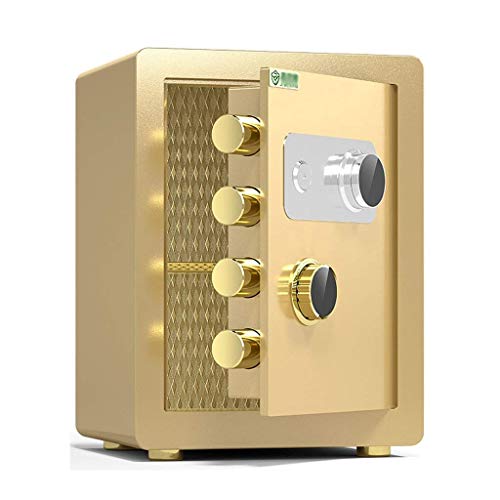 Coffre-fort ignifuge mécanique noir de 40 cm pour documents de bureau