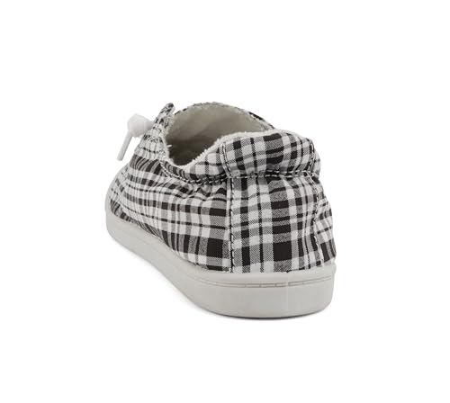 Image of Soda Flat Women Shoes Linen Canvas Slip On Sneakers Lace Up Style Loafers Zig-S