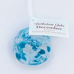 December Birthstone or Anniversary - Turquoise Friendship Globe