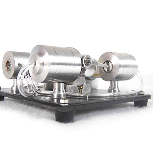Batop Stirlingmotor Bausatz , Sterling Engine mit Dampf Kessel und Alkohol Brenner Stirling Engine Kit DIY Stirlingmotor… – Bild 6