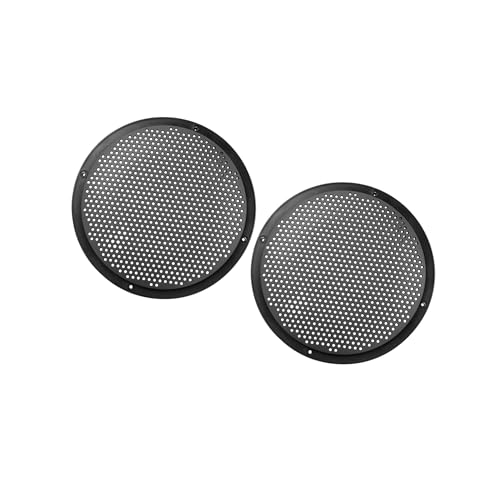 Image of Motoforti 2pcs 8'' Car Plastic Audio Speaker Cover Mesh Grill Horn Guard