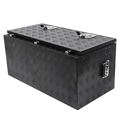 KIMORE 36 Inch truck tool box,Aluminum underbody tool boxes,Square Truck Storage Organizer Chest for Pickup Truck Bed,RV Trailer - T-Handle Lock and Keys Included