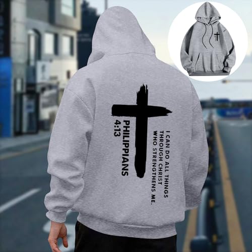 Hoodies for Men Long Sleeve Printed Graphic Drawstring Sweatshirts with Pocket Fashion Comfort Fall Casual Pullover2