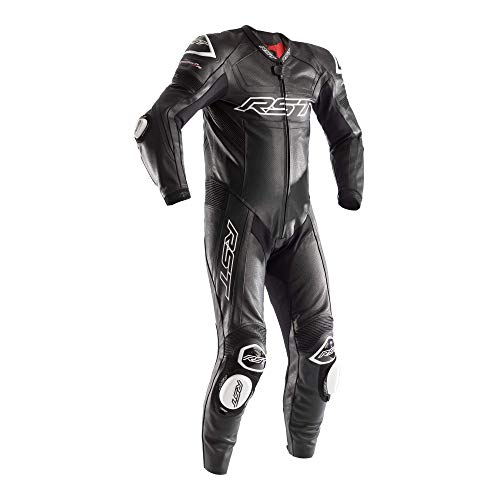 RST Leather Suit Tractech Evo R CE Black/Flo Yellow 40