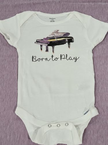Piano - Baby Boy Girl Clothes Infant Bodysuit Funny Cute Newborn 1A3