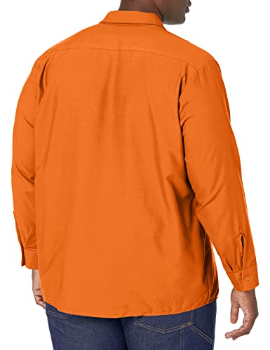 Image of Red Kap Men's Long Sleeve Industrial Work Shirt | Moisture Wicking Button Up, Wrinkle Resistance Fights Fading & Stains