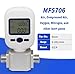 Digital Gas Flow Meter, Nitrogen Flow Meter, Portable Gas Mass Air Flow Meter, Compressed Air and Oxygen Flow Rate Meter Tester, Range 0-20L/min (MF5706)