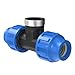 Produktbild Kirchhoff T-Übergangsstück mit Innengewinde | Kunststoff 3/4" x 25 mm | für HDPE Rohr | 3X 5X Fittinge | Verschiedene Größen | DVGW geprüft | Trinkwasserqualität, schwarz, 984844617