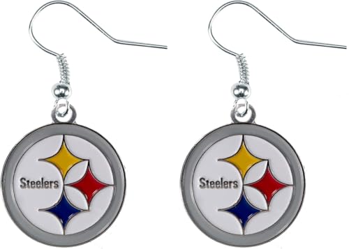 Image of aminco NFL womens NFL Logo Dangler Earrings