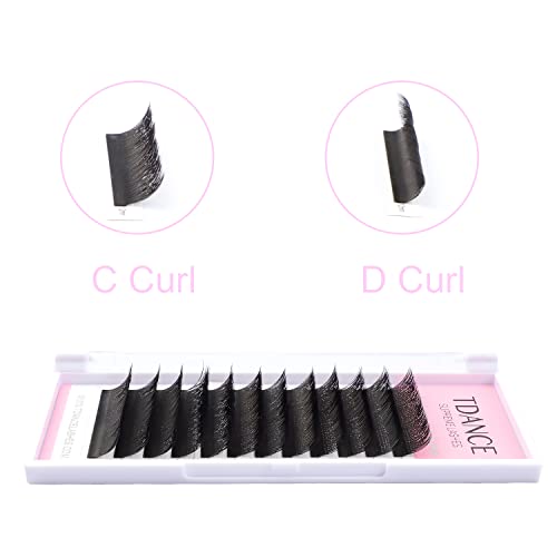 Tdance Yy Eyelashes Extension Lashes C Curl 0.07Mm Thickness Volume Extension 2D Fans 13Mm Y Lashes Long Lasting Easy Application Lashes Premade Fans Matte Black Lashes Soft Lashes (Yy, C-0.07,13Mm) #TOP4