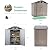 GVDV 6x4 FT Outdoor Storage Shed with Air Vent & Lockable Doors, Durable Metal Outside Storage Clearance for Garden, Patio and Backyard, Waterproof & All-Weather Shelter for Tools, Bike, Equipment