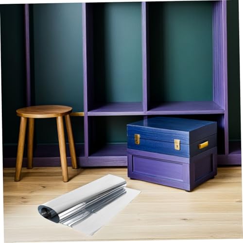 Vinilo decorativo para ventana 200x40 cm plata miniatura 5
