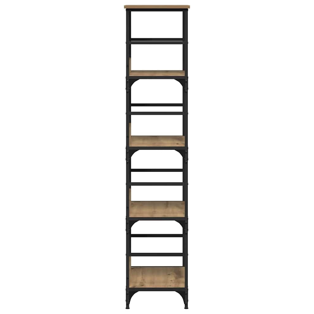 Generisch Bücherregal Artisan-Eiche 50x33x153 cm Holzwerkstoff,Möbel,Regalsysteme,Bücherregale Bücherschränke-857469
