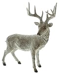 dekofigur hirsch groß Tierfigur Hirsch FRANK FLECHTWAREN Hirsch, Tierfigur Hirsch, Tierstatue, Dekofigur, 36 x 18 x 37 cm Polyresin
