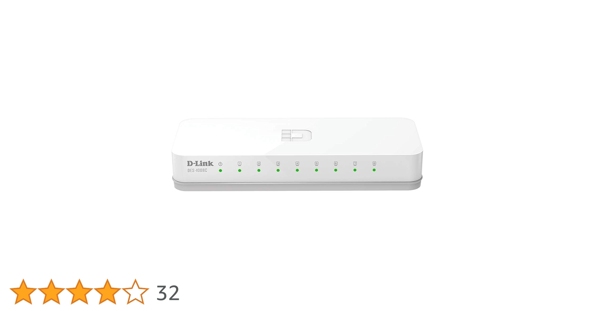 D-Link DES-1008C 8-Port 10/100 Desktop Switch | Stylish and